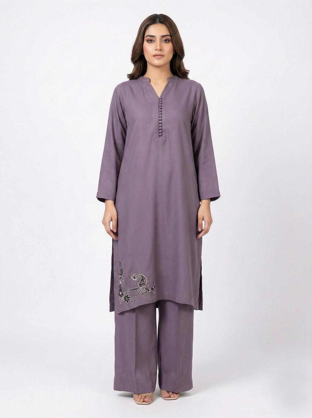 Muted Lilac Handmade Marina Winter Suit 2 pcs