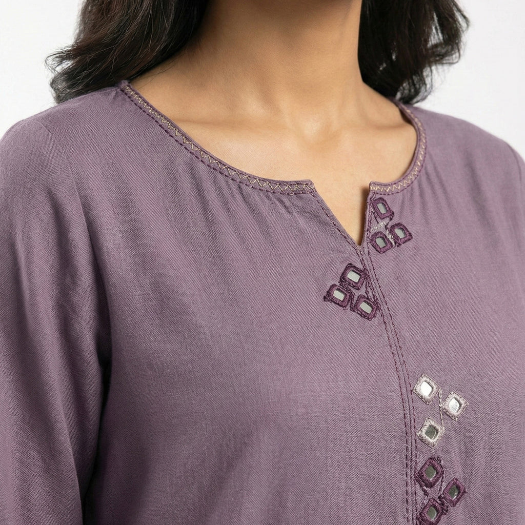 Muted Lilac Handmade Marina Winter Suit 2 pcs